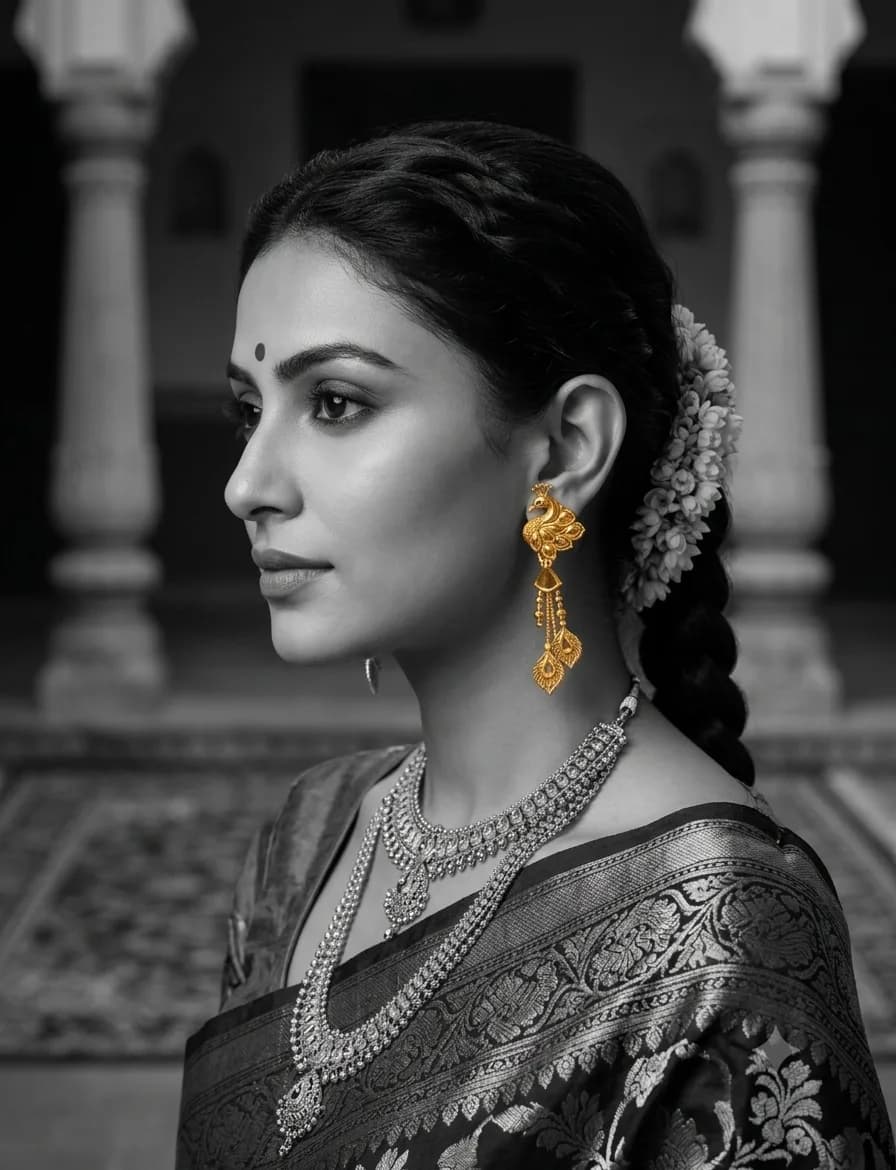 Mayura Gold Drop Earrings 3